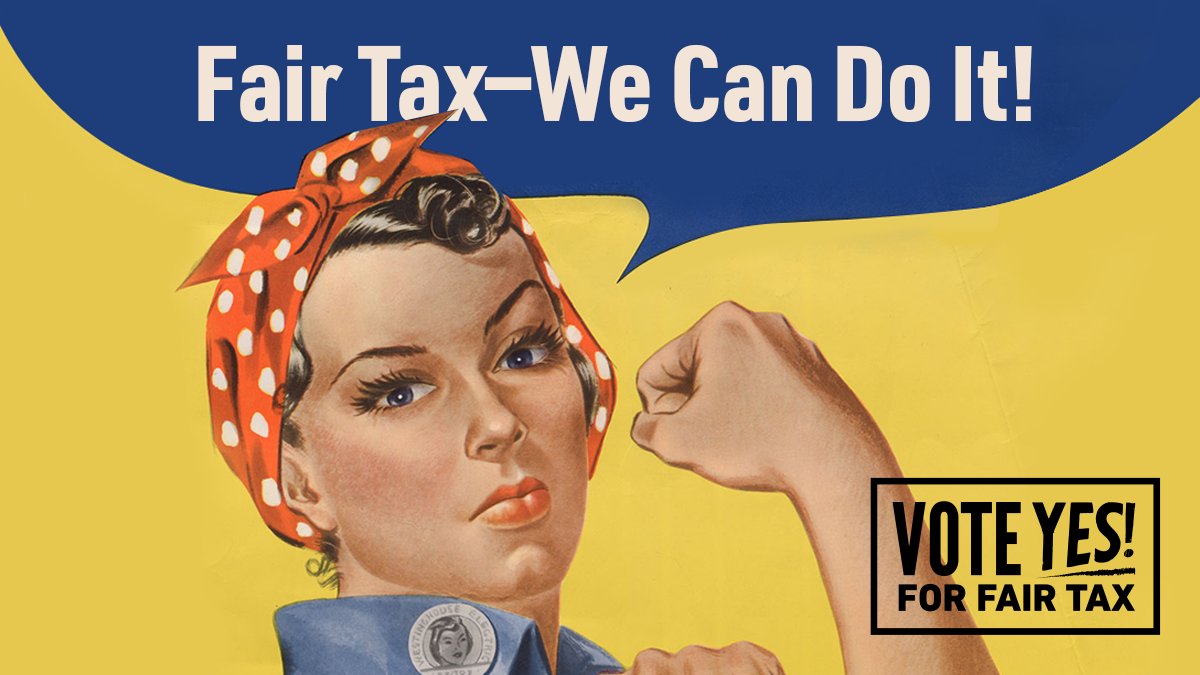 Women are leading the charge for the Fair Tax Amendment which will provide a tax cut for anyone making less than $250,000 a year. #FairTaxNow #WomensVote100 #19thAmendment