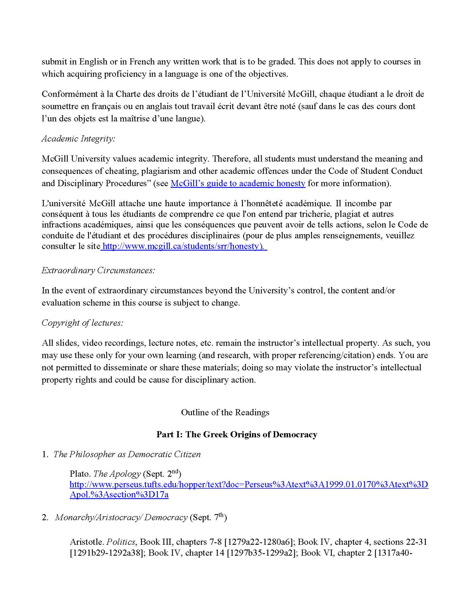 Geoff Sigalet Here Are The Readings For My Mcgill Syllabus For Poli365 Democratic Theory Featuring Rpbellamy1 Jeremyjwaldron Nlrosenblum Landemore Brettschneiderc Jeff A King Chrishachen Gregoirewebber Among Others Would Be