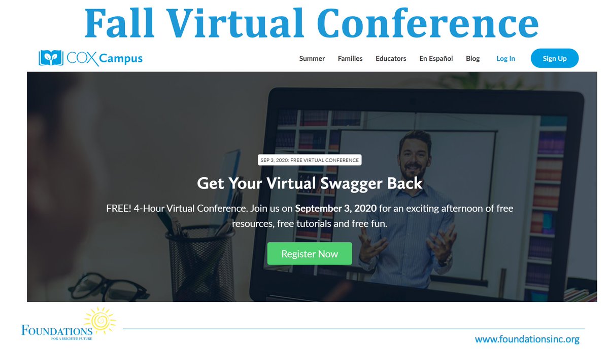 readingby3rd's tweet photo. Join us for the @CoxCampus Fall Virtual Conference with @foundations_inc & @AtlSpeechSchool! #GetYourSwaggerBack #LearningTuesdays https://t.co/KFy5ceeaK5 https://t.co/y377h9LD6t