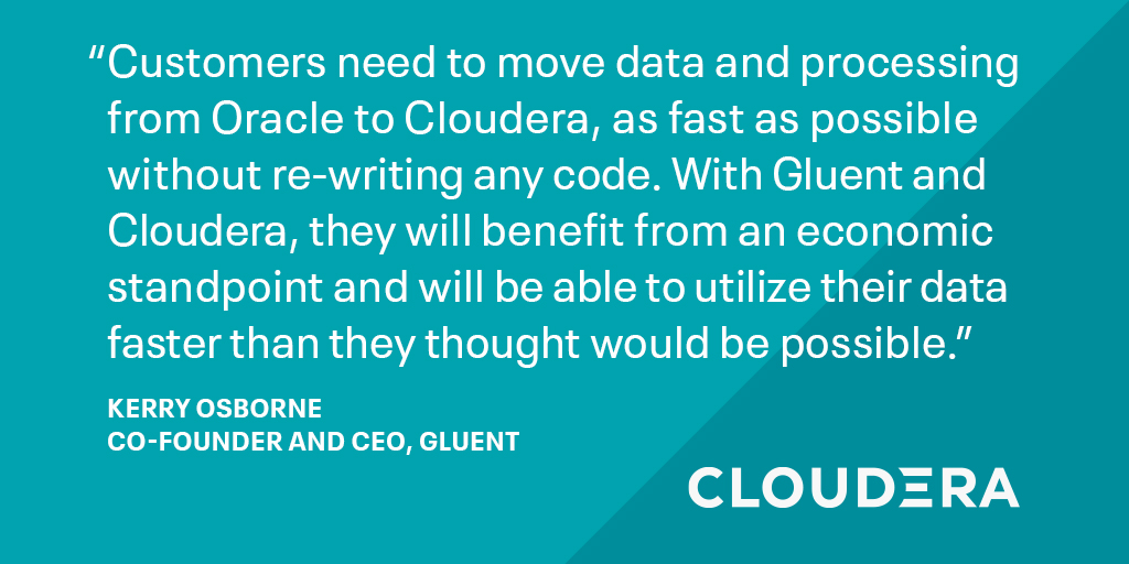 With @gluent and Cloudera, customers are able to utilize their #data faster than ever before. #JourneyToHybridCloud gluent.com