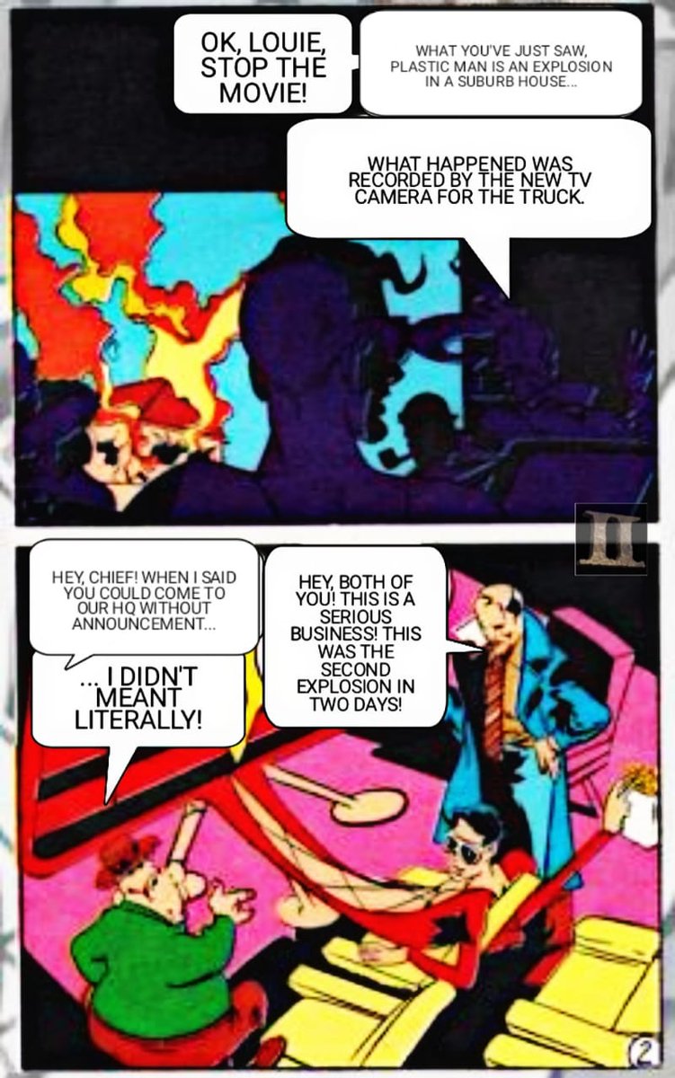 Did you know that there're 3  #SuperPowers Brazil exclusive mini-comics? One of 'em is for  #PlasticMan and I'm bringing it to you translated to English! I'll share this with you and I hope you enjoy it! (So follow the thread up until the end).  #SuperFriends.  #JusticeLeague. (1)