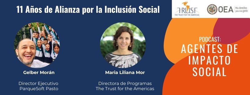 Trust4Americas's tweet photo. 🎙 | En este #MartesDePodcast celebramos los 11 años de trabajo colaborativo con nuestro socio local, @ParqueSoftPasto. Juntos, hemos contribuido a disminuir la brecha digital en Colombia 🤝. Escúchalo aquí 👉 https://t.co/mH5pPPp6Tz https://t.co/NnqV4kYFmM