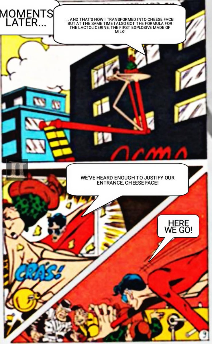 It's also remarkable to see that  #PlasticMan got such a dark tale which, arguably, is the most violent (yet) for these  #minicomics which also gets away from the relative safe and non-bloody  #SuperPowers stories. (3)  @PlasticManTalk  @TheJSAHouse  @JLAvenger  @GeorgiosMits