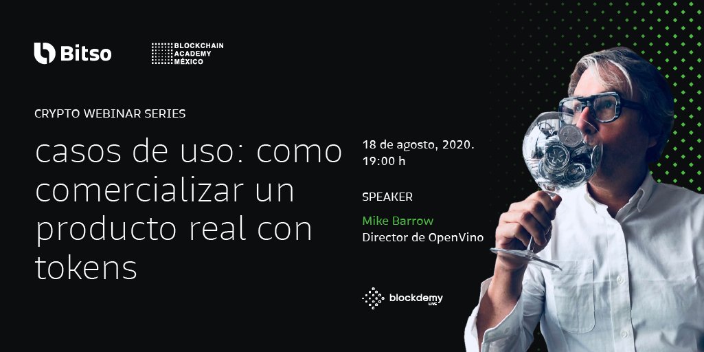 blockdemy's tweet photo. 🔥¿Te gustan los vinos y las #Criptomonedas? Conoce cómo Mike Barrow, director de @MTBCostaflores logró #tokenizar y comercializar su producción de vinos con los #tokens de #Ethereum
👉Regístrate aquí: https://t.co/AXtTkcdJdm
#BlockdemyLive https://t.co/Q6eNWkdM39
