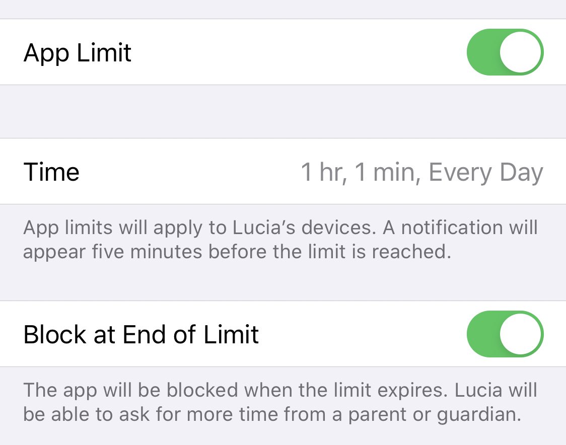 This one is specially difficult to spot as I didn’t even know this was an option- no idea how they found they could do it that way.  And I had to google for a while “why does screen time not work” until I found what was going on.  A sample: