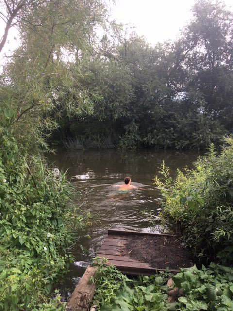 jimwarnersmith's tweet photo. Fantastic stay under moody skies at @twiteystipis near Stratford-Upon-Avon. Beat the rain for the most part &amp; found a perfectly secluded wild swimming spot. https://t.co/WHZuOaLjDS