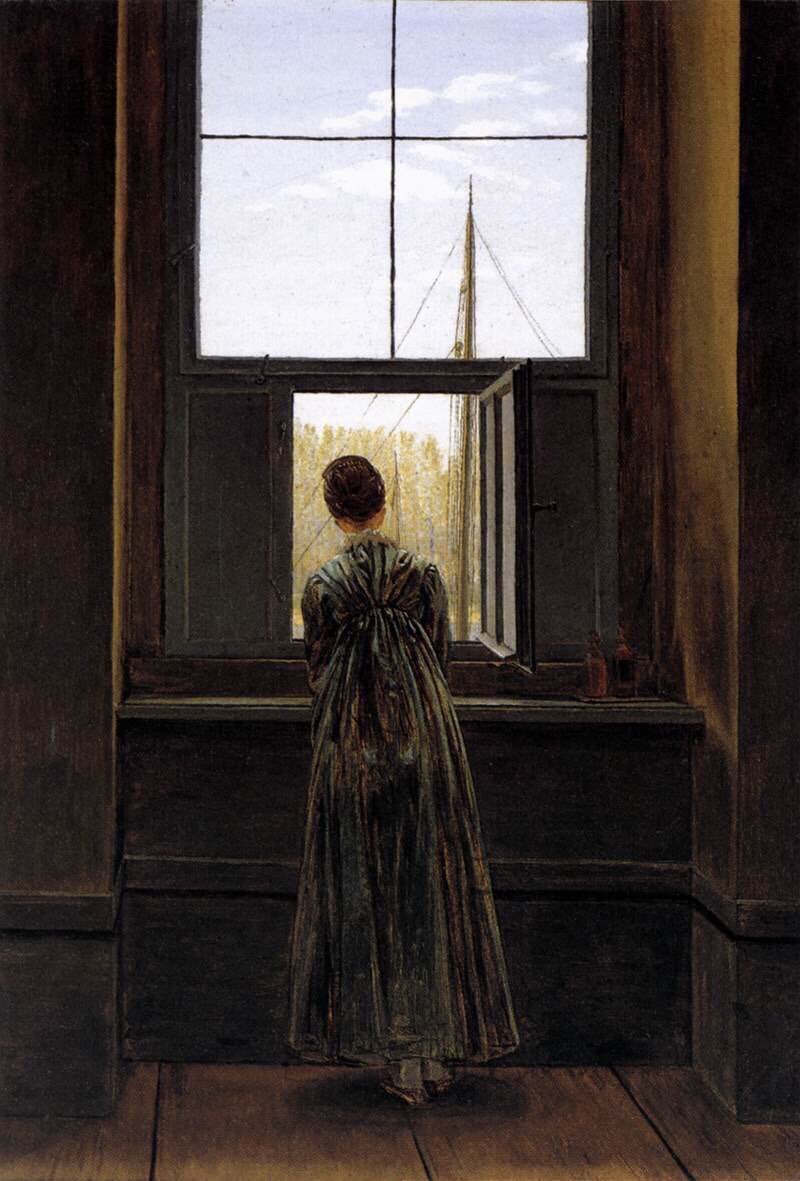 Woman at a Window (1822), The Sea of Ice (the Wreck of Hope, 1824) & the Cemetery Gate (1825-30)