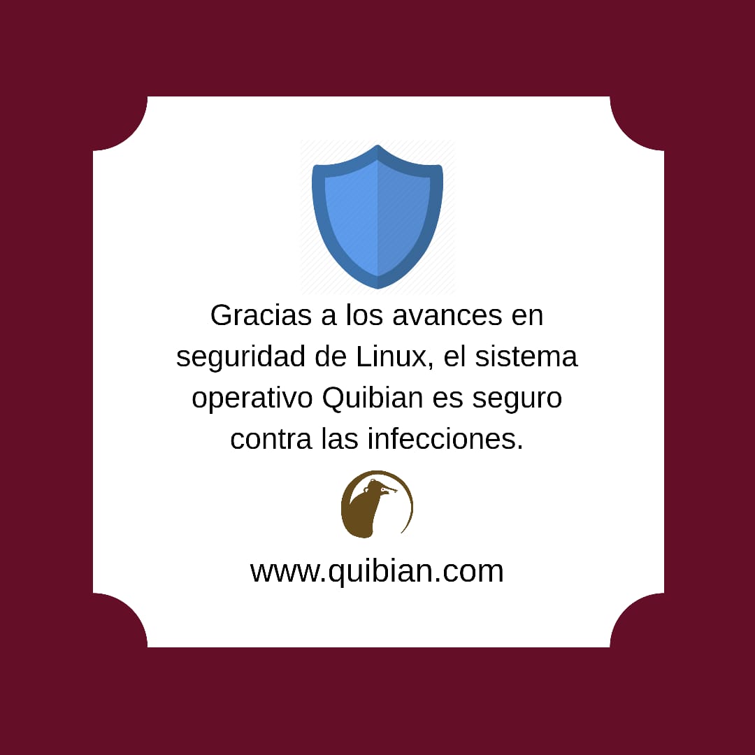 QuibianOs's tweet photo. Quibian OS es seguro contra virus e infecciones.
#quibian #panama #tecnologia #centroamerica https://t.co/NyBLf2sZls
