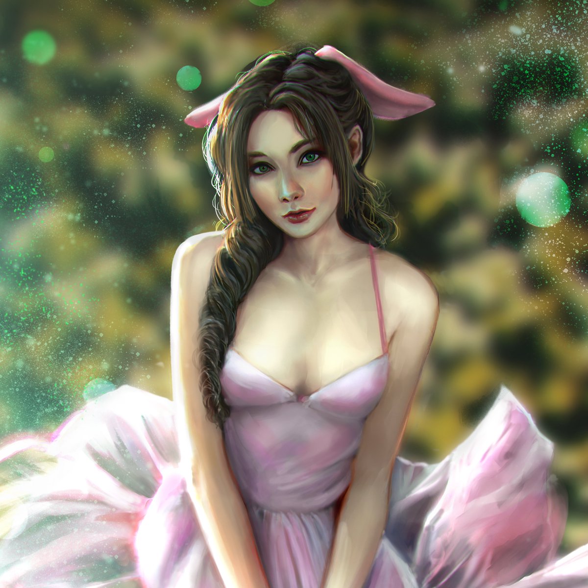 Aerith Girl. Started this a couple months ago as a study and then somehow i gave up on it. Today i felt like finish it.
#ff7 #aerith #color #memorystudy #lightandcolor #fanart #digital