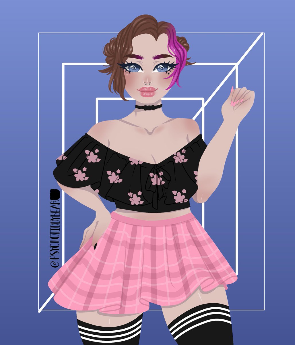 psycho_tiddy's tweet photo. Drawing made of a tiktoker #tiktok #adorable #digitalart https://t.co/sTo3BSYK3U