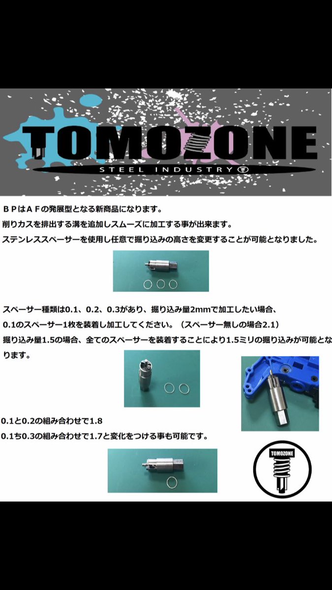 TOMOZONE　ミニ四駆　ケズリコムンダー　ホリコムンダー　３点セット