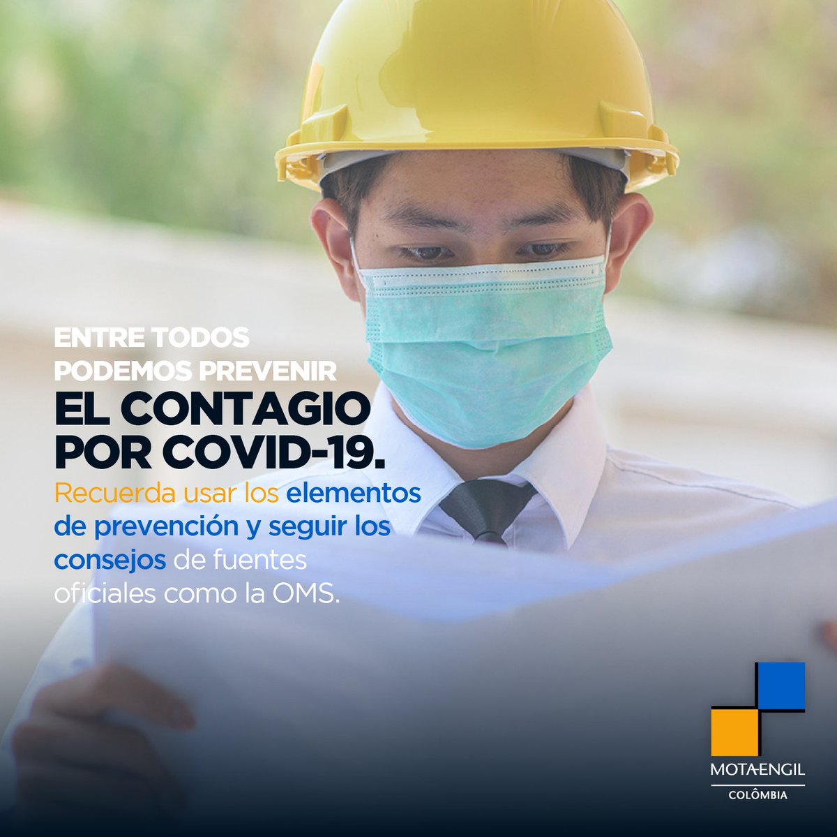 MotaEngilCo's tweet photo. ⚙️¡No bajes la guardia!

La mejor forma de prevenir el Covid-19 consiste en aplicar los protocolos de bioseguridad que indican los organismos oficiales de salud.

🚧Descubre más aquí: https://t.co/GDPLkKsBCn 

#MotaEngilColombia https://t.co/oCx3txLRVC