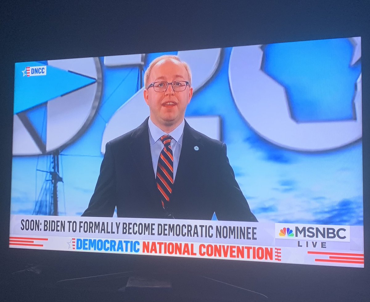 My partner ⁦<a href="/JasonRRae/">Jason Rae</a>⁩ is calling the roll. He’s worked so hard to help ⁦Democrats <a href="/WisDems/">Wisconsin Democrats</a>⁩ ⁦<a href="/DNC/">Democratic Party</a>⁩ and to make our country stronger. I’m proud of you man and we are going to go win this thing.