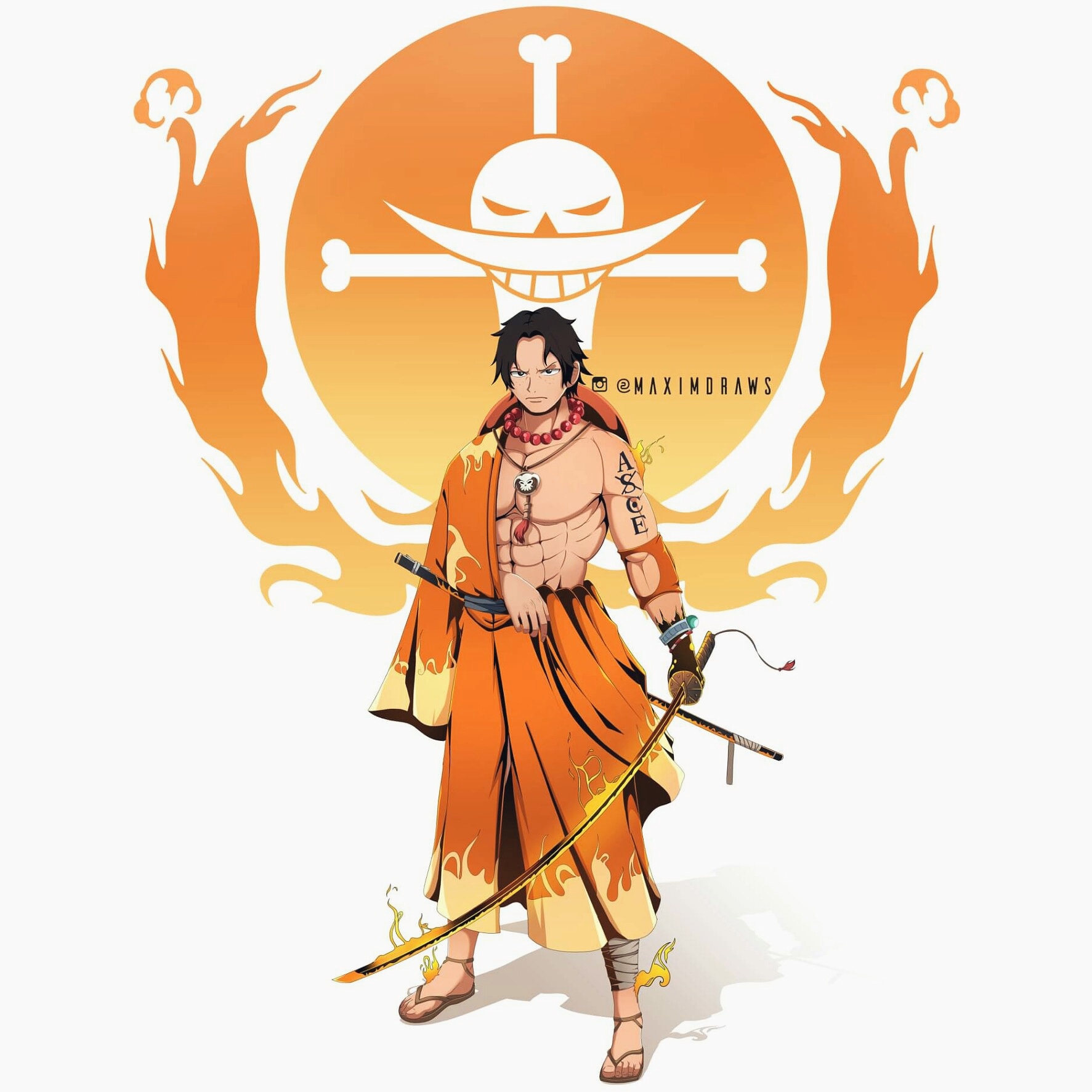 Maximdraws Portgas D Ace Samurai Version Onepiecefanart Portgasdace Animeart Fanart Samurai Onepiece T Co Drpdywxdaq Twitter
