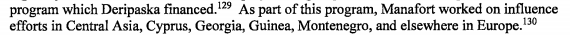 37/ P. 38 confirms both that Paul Manafort got millions from the Kremlin in the aughts and possibly after, was the *point-man* for the Kremlin in installing Kremlin puppets worldwide, *and* did so in far more places than just Ukraine, Georgia, and the United States: