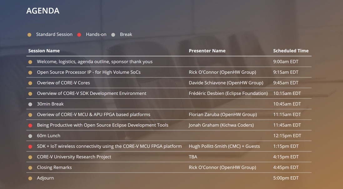OpenHWFdn's tweet photo. RT @osdforum: The #OSDForum Sep 15th agenda is packed with talks from leading industry and academic experts focused on #IoT, edge and #machinelearning development, leveraging open source SW and HW building blocks. Register now https://t.co/IC5xcxa8Ol https://t.co/hH51vUZMp5 https://t.co/VJsYtJdw4f
