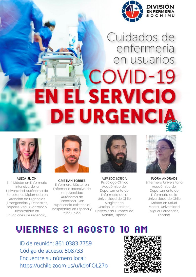 Este viernes 21 Agosto, no te pierdas el último webinar sobre Cuidados de Enfermería en paciente Covid19.