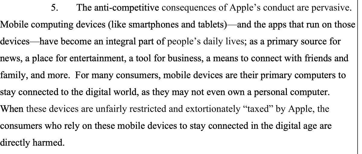 Why isn't Epic targeting consoles and just going after Apple (and Google)?1. Epic sees smartphones as essential devices, in a similar way to how PC's were seen as essential devices last decade. It is something that everyone needs in 2020 for all aspects of life.