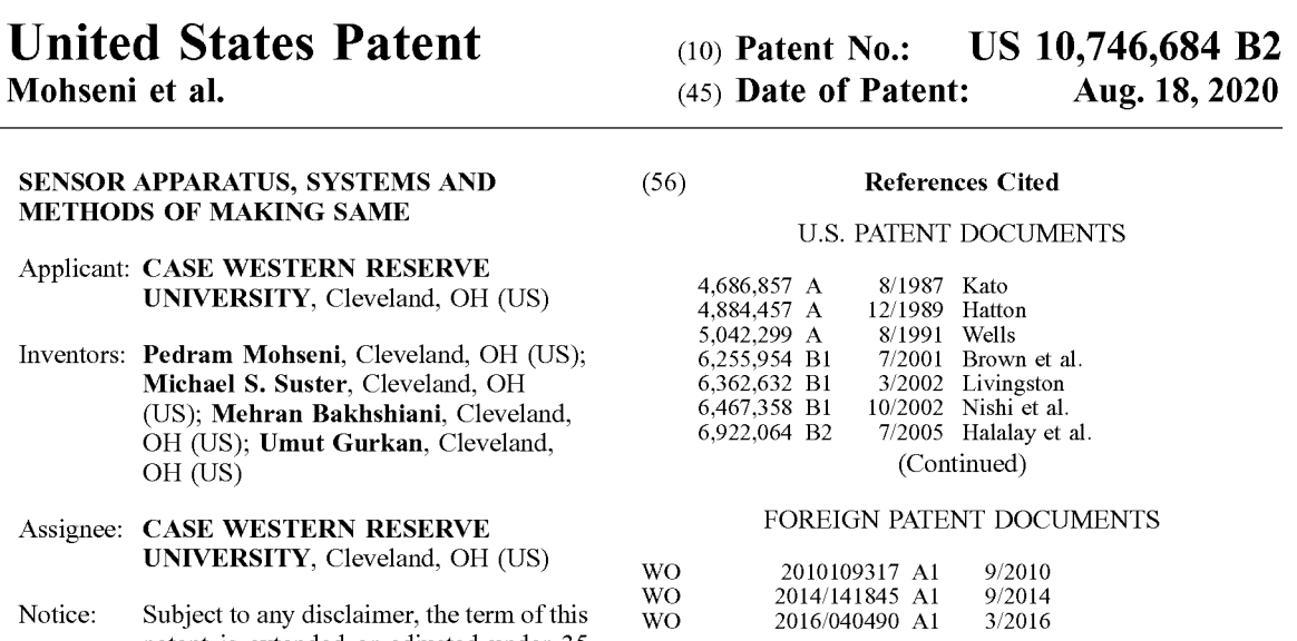 UAGurkan's tweet photo. Did you know, new patents are issued by @uspto on Tuesdays. #PatentTuesday
We have a new US #Patent issued today! Patent 10,746,684, which is on dielectric spectroscopy of blood.
@cwru @CaseEngineer
@AcadofInventors #NAISeniorMember #VisionariesDefiningTomorrow https://t.co/0ujqOg97jn