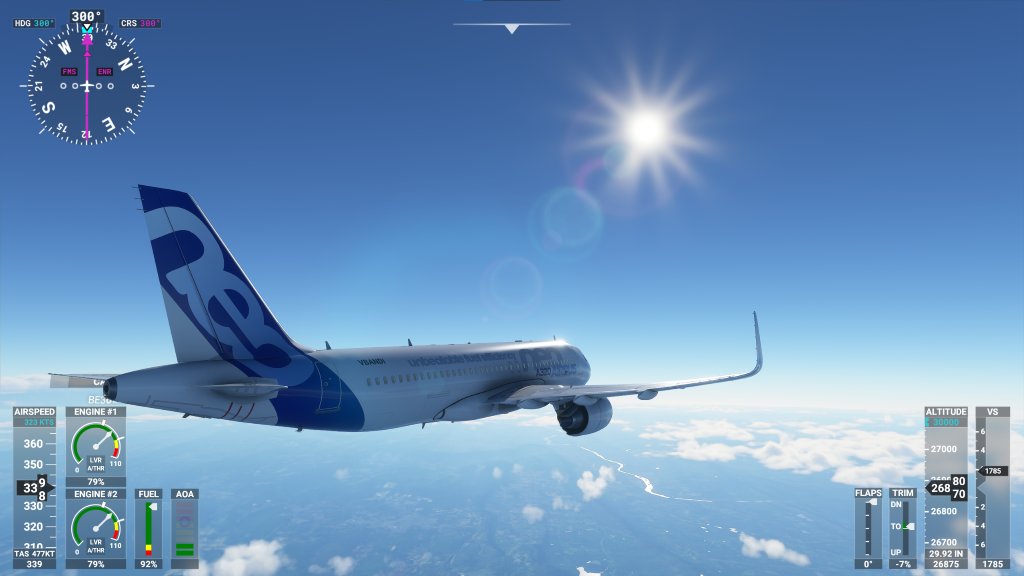 With New York behind me, the weather is perfect for cross-continent flight to San Francisco.