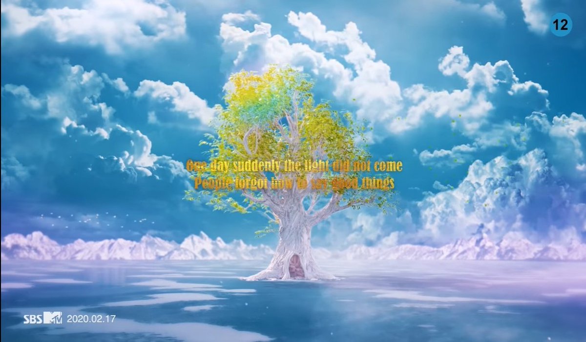 First of all, the title tracks: scream and boca.Before we start I want to tell the story behind this concept and trilogy in a few words.Scream MV begins with this picture.In the screen we read:"One day suddenly the light did not come. People forgot how to say good things"-