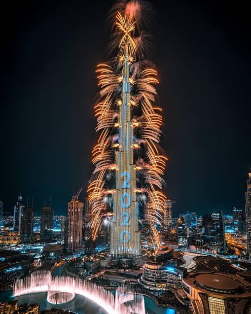 Khalifa Tower in Dubai, the tallest tower in the world
