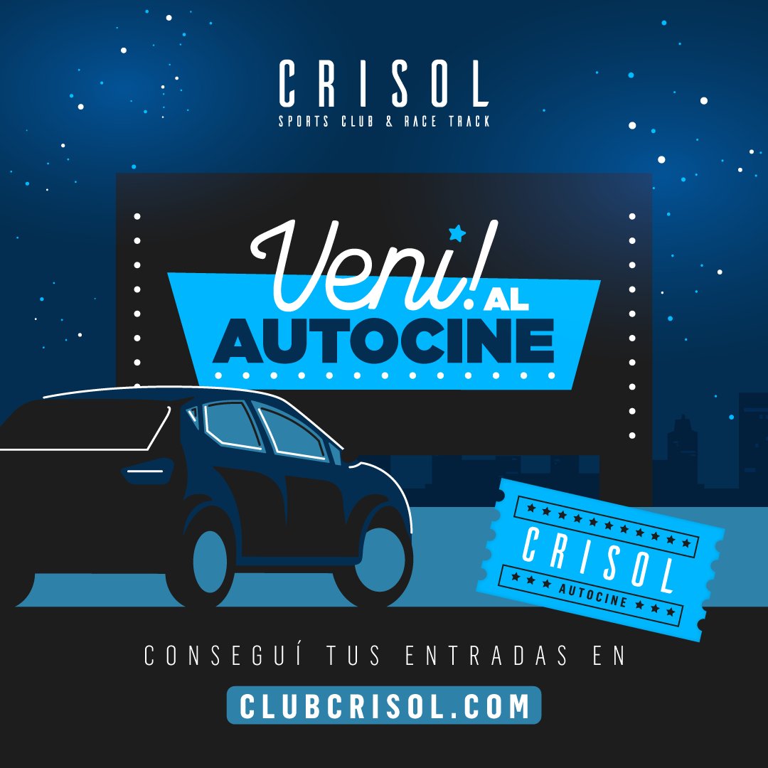 Si ya te cansaste de ver Netflix en el sillón, ¡ahora podés volver a ver pelis en pantalla grande!
Este fin de semana inauguramos el #autocine con tres clásicos.

🎟️ Conseguí tus entradas en clubcrisol.com
🏁 Club Crisol, Bermúdez 6006, Bahía Blanca
#VeníAlCine
