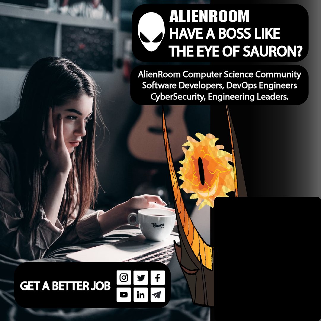 devc0mmunity's tweet image. Have a boss like the eye of sauron? Get a better job. - #sql #database #sailsjs #rubyonrails #linux #ubuntu #fedora #debian #rust #ionic #linux #visualstudiocode #git #github #gitlab #bitbucket #nodejs #expressjs #backend #frontend #ui #ux #graphql #axios #postman #itjobs #aliens