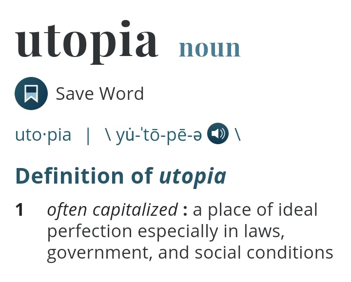 -Sounds familiar, uh?Back to the story, to put it simply, everyone was living in peace in this world without useless wars (utopia), but one day darkness takes over and turns the once peaceful world into a world full of hatred (dystopia)-