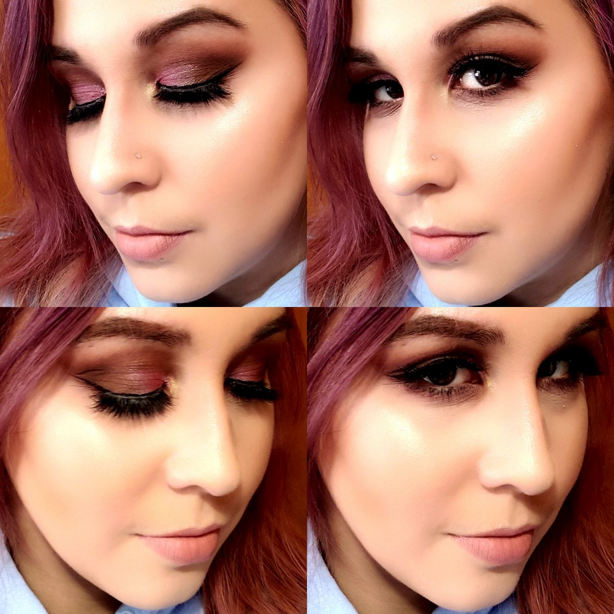 Makeup_by_JeMa's tweet photo. MY CHOCOLATE CHERRY MAKEUP LOOK. I used Born This Way Foundation/Concealer by @toofaced; Magic Star Color Corrector, Jawbreaker Palette, Skin Frost & Velour Liquid Lipstick by @JeffreeStar; Tinted Brow Gel by #mellowcosmetics; Rome lashes by @LillyGhalichi #jeffreestar #makeup https://t.co/R7q2jgF94m