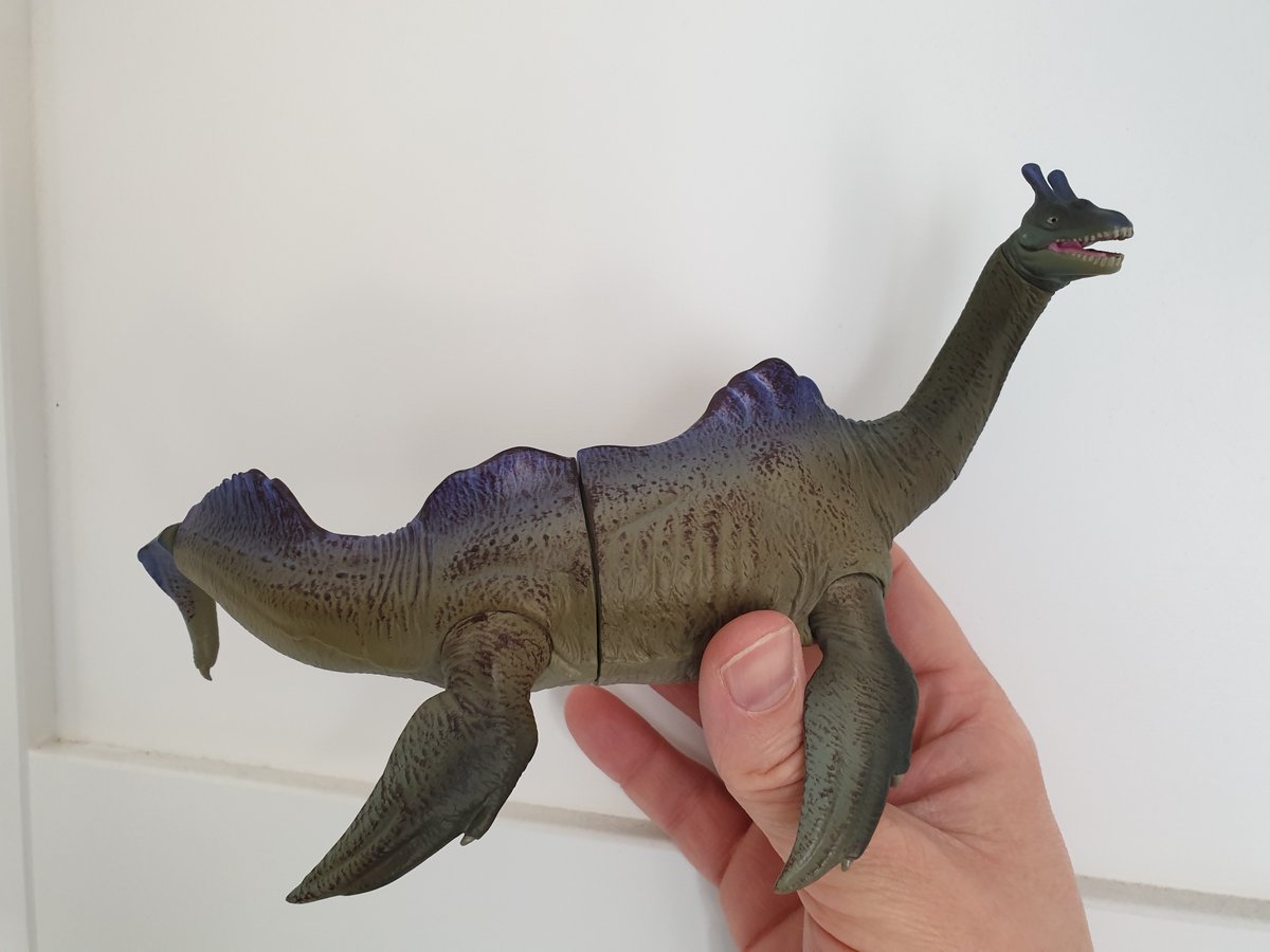 .... and to think that an immense aquatic animal, 10 metres long or more (looking like the attached toy in my collection), was swimming some short distance below…. If only it were so. But it wasn’t....
