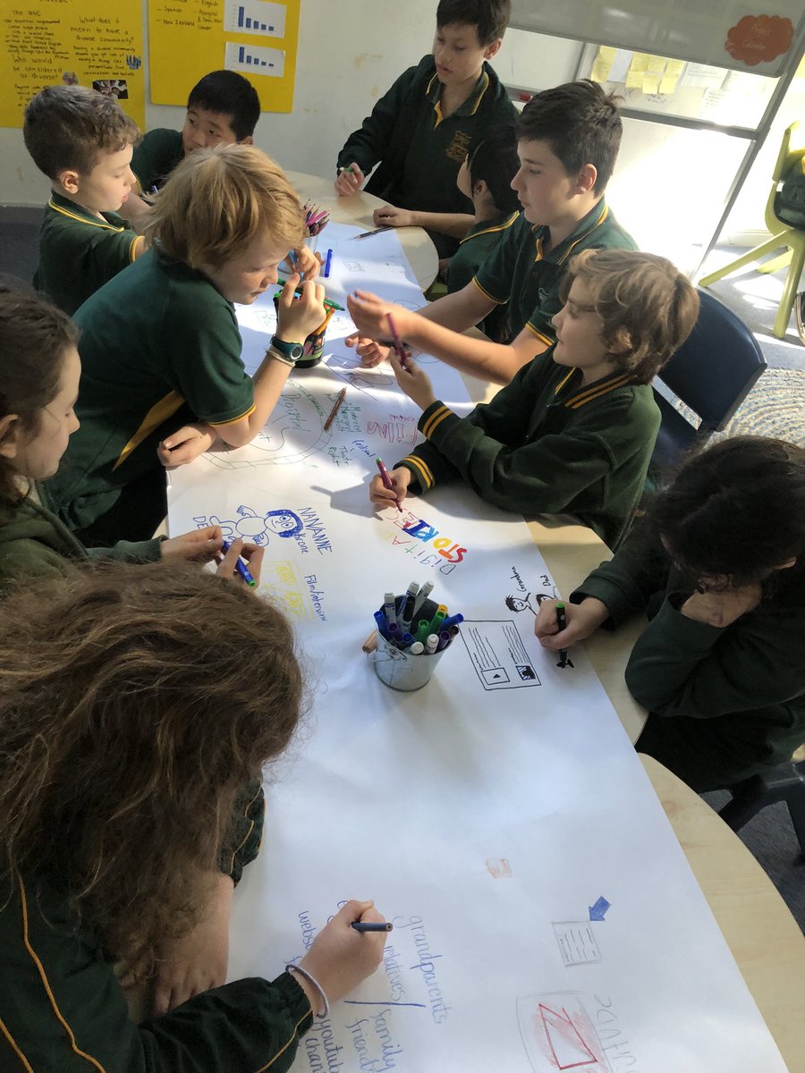 @bandicootsCPS &amp; <a href="/kookaburrasCPS/">Kookaburras @ CPS 2020</a> started some ‘blue sky thinking’ today to help brainstorm possible products for our diversity PBL! <a href="/CamdenvillePS/">Camdenville Public</a>