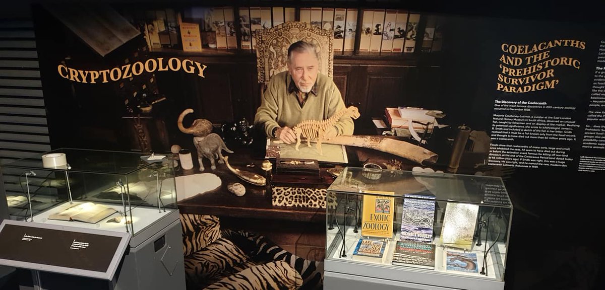 FINALLY, here’s a reminder that a sea monster museum exhibit I co-curated has just opened at  @TheNMMC  #Falmouth. It’s not about  #Nessie but you’ll like it if you’re at all interested in  #monsters or  #cryptozoology.