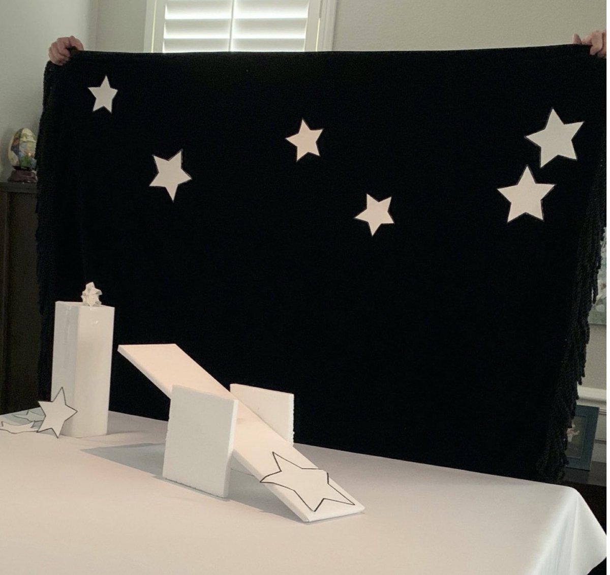 First day back. To celebrate our return, here is a submission from a Start With The Arts challenge last spring.  Students and families were asked to recreate art work in unique ways using materials at home. Here is a spectacular entry. 
Welcome back everyone!@SanMarcosUSD