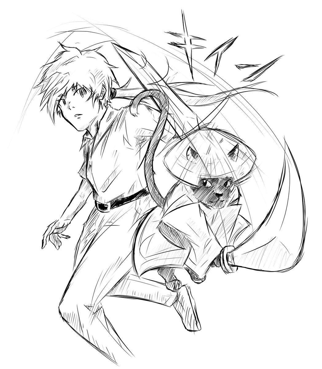 TheOneSword's tweet photo. #Sameowrai sketch for Crystal Quest
#art #anime #cat https://t.co/R2acVU9Kwd