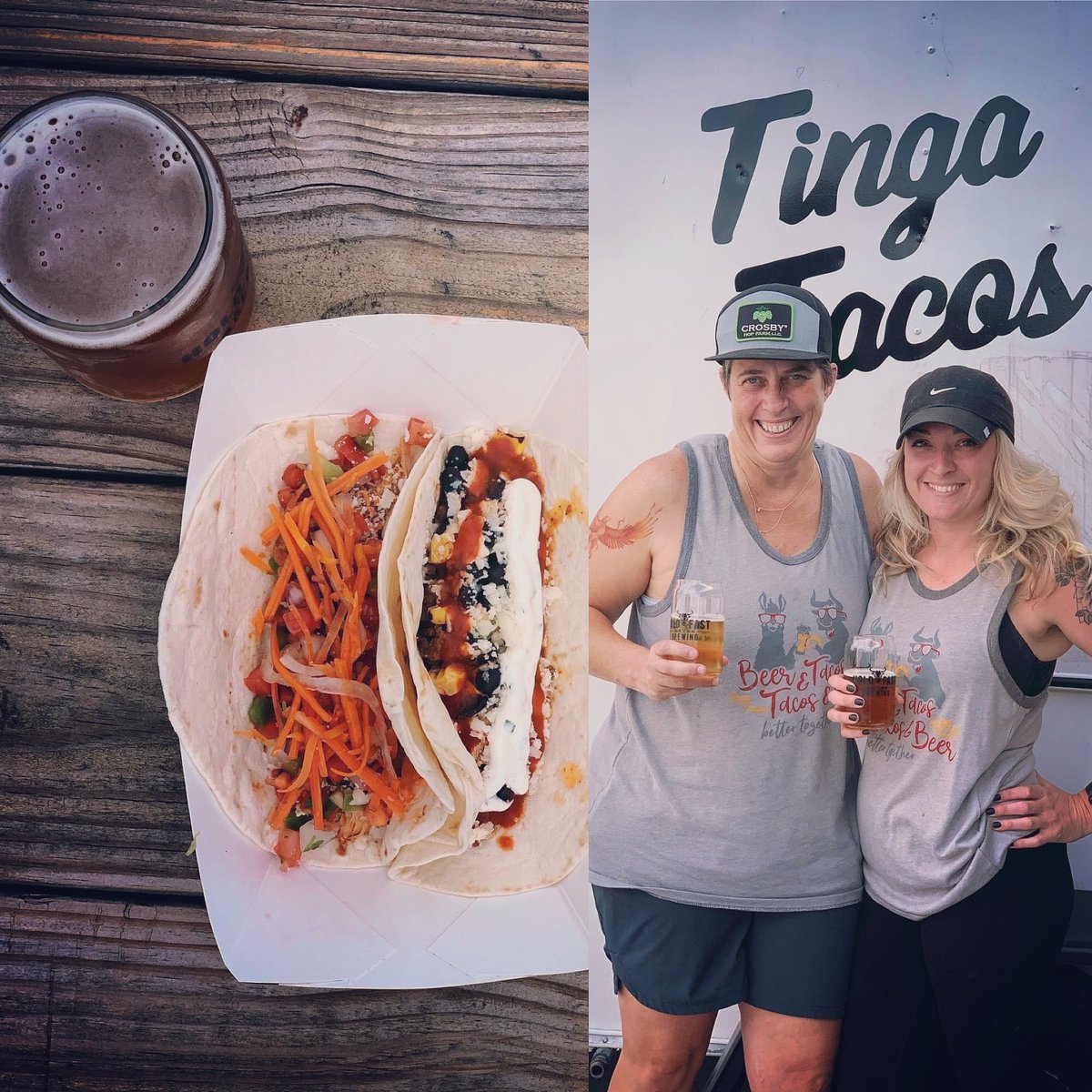 tingatacos's tweet photo. TACO TUESDAY at Hold Fast!! And don’t forget to grab your Tinga/Hold Fast Tank, before they are all gone!!! 🌮🍻 Cheers!
.
.
.
#verdegoodtacos #tingatacos #holdfastbrewery #bettertogether #bffgoals #tacosandbeer #downtownsgf #417land #springfieldmo #tacotruck #foodtruck #eatlocal https://t.co/nPmVgsz5JI