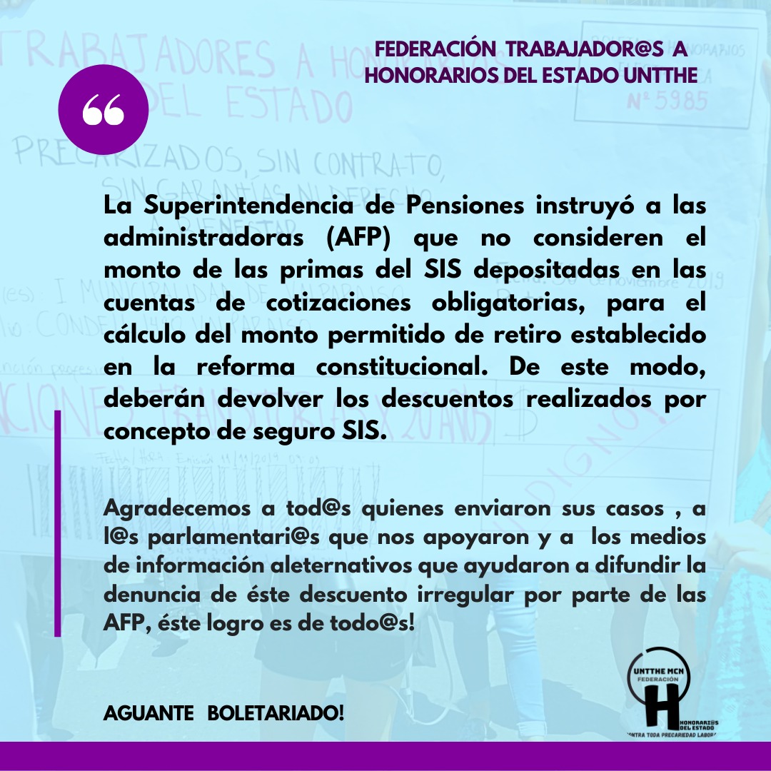 Federación Honorarios del Estado UNTTHE MCN tweet media