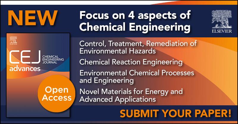 ElsevierChemEng's tweet photo. CEJ Advances first papers published and freely available to read. No APC when you submit before the end of Dec 2020 #energy #nanotechnology #chemicaleng @EnvSciHealth @STOTEN_journal @env_int_journal @Chem_Eng_J @Chem_Eng_J https://t.co/cYRiM0zIAx https://t.co/yFyJCpveJi