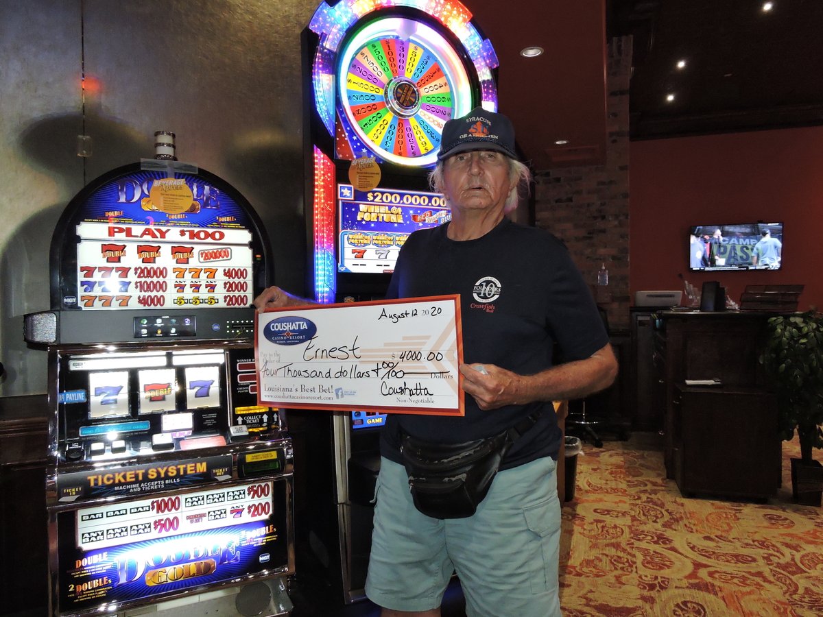 Coushatta Resort Robert From Texas Hit The Jackpot While Playing The Buffalo Gold Slot Game And Won 1 454 Ernest From Louisiana Hit The Jackpot While Playing The Double Gold