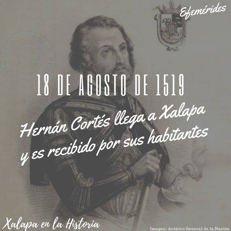 #Efemérides

Un día como hoy pero de 1519, Hernán Cortés llega a Xalapa y es recibido por sus habitantes. #XalapaenlaHistoria