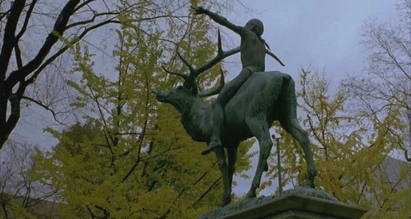 Almost forgot to mention. The elk shows up in My Own Private Idaho with a rider on it. Which is weird? To the best of my knowledge elk cavalry has never been a thing. And the dude is too skinny to hold a human anyway.