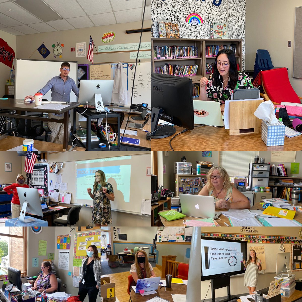 OPS_Dundee's tweet photo. Remote Learning Day 1 ✅ 
Amazing, incredible, tired teachers? ✅
Ready to do it all over again tomorrow? ✅✅

Great work today Wildcats! See you tomorrow on Teams! 💙🐯💛 #DundeeProud https://t.co/gk46fmsyWD