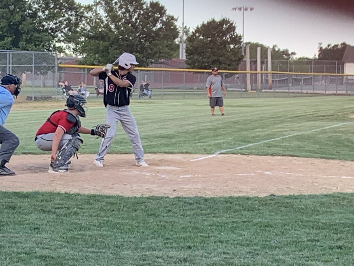 WilmotSports's tweet photo. The 1st and hopefully last ever COVID-19 Red Black game is underway with ⁦@Loganpye16⁩ making his final appearance on the bump facing Leo Falletti. ⁦@WilmotBaseball⁩ https://t.co/UWR48JIxck