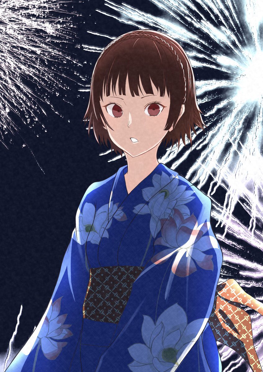 過去絵⑧ #ペルソナ5 #新島真 #雨宮蓮