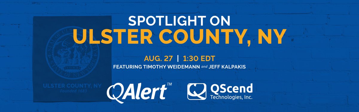 QScend's tweet photo. FREE WEBINAR: COVID-19 has created all kinds of needs for local government. Find out how Ulster County, NY, addressed its urgent need for a system to manage its influx of COVID calls.  REGISTER TODAY: https://t.co/ecU3IbIiky #311 #citizenservice #muniCRM #localgov https://t.co/shVDWT3XjU