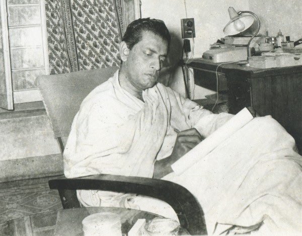 Sayeda's first snapshot of Satyajit Ray at his home in Kolkata, 1962. Photo: Sayeeda Khanam