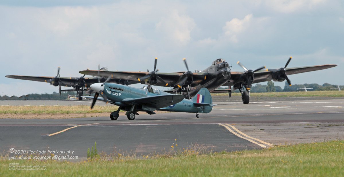 Dxhawk's tweet photo. #Piccaddo Looking back at the Lancaster duo tour 2014- The flight overnighted at Biggin Hill, where the Red Arrows and RAF Typhoon were also based for Airbourne airshow at Eastbourne #BigginHill #BBMF #Lancaster #Eastbourne #Memories https://t.co/WoNb0c2PE4