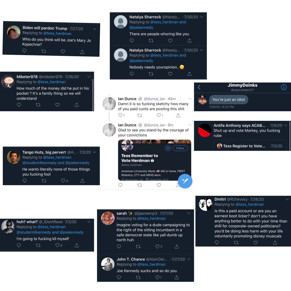 TessHerd's tweet photo. This is just a little taste of how @EdMarkey supporters talk to me on Twitter. But I’m standing by the candidate I’m supporting because I know he’s the better leader for my state and for my country.
#MASenDebate #mapoli #WCVBdebate #MASen https://t.co/Qitst76Qd6