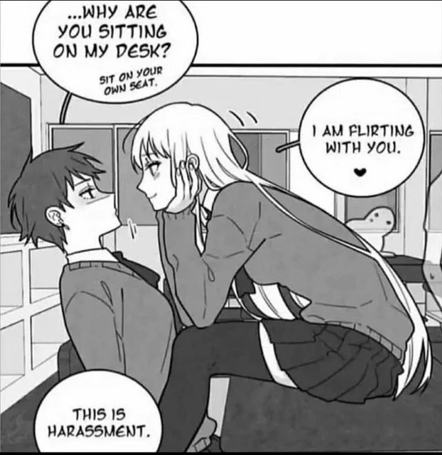 redraw of this panel from the webtoon `not so shoujo love story'! ? 
