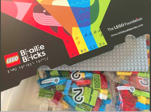 DSwangstue's tweet photo. They have arrived! I am so pumped to introduce LEGO Braille Bricks to a couple of extraordinary students! Thank you to The Lego Foundation, American Printing House, and North Dakota Vision Services for making Legos interactive and innovative for all learners! https://t.co/v5iewMEFBs